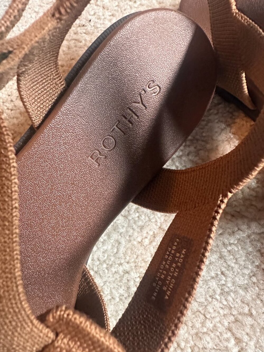 Rothy's Fisherman sandal brown size 9.5! - Picture 4 of 5